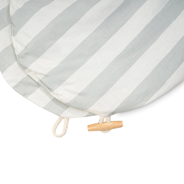 Nursing pillow cover with button, Organic Stripes