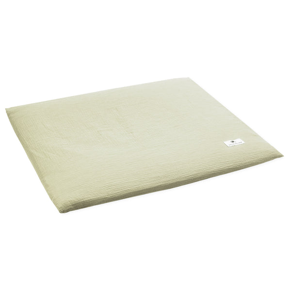 Changing mat cover/Changing pad made of muslin, lime