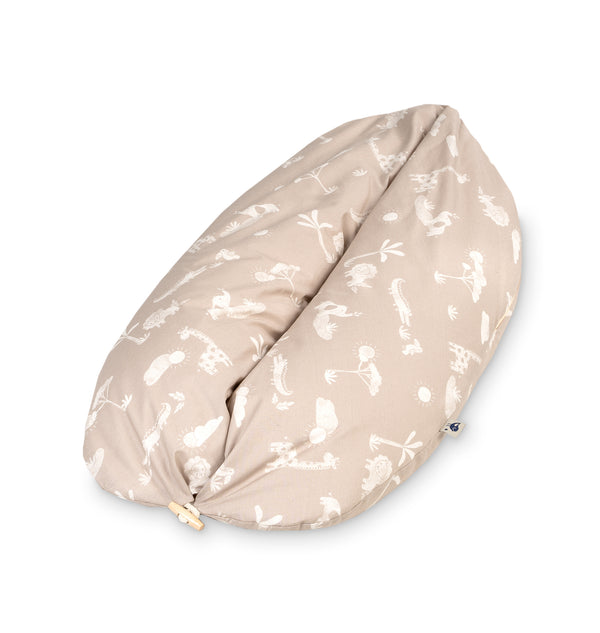 Nursing pillow with button, Organic Jungle Dream