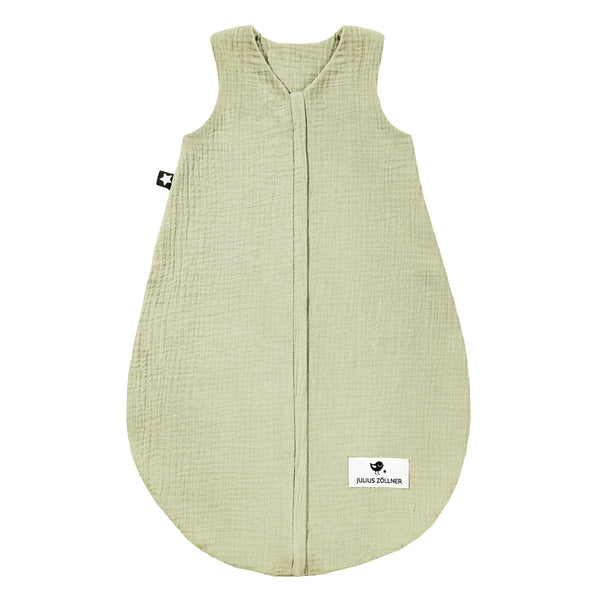 Muslin summer sleeping bag, lime