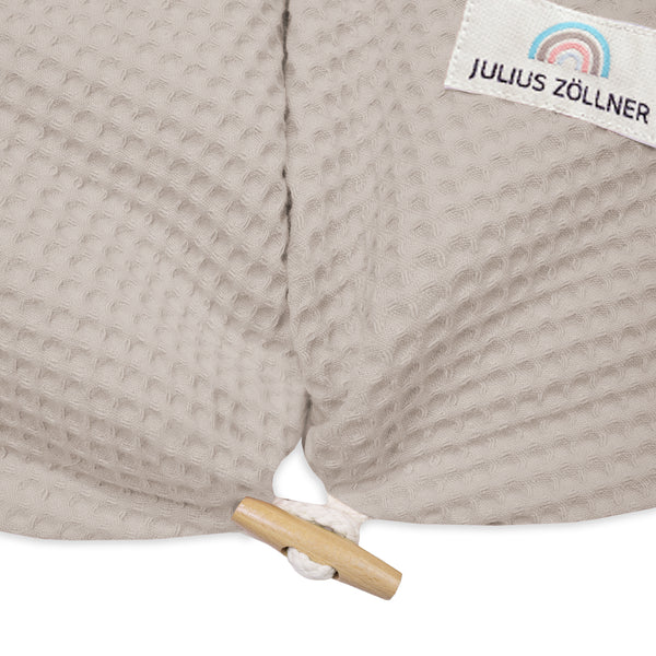 Nursing pillow cover with button, waffle piqué Seashell