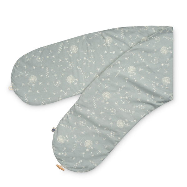 Nursing pillow cover with button, Organic Wildflower