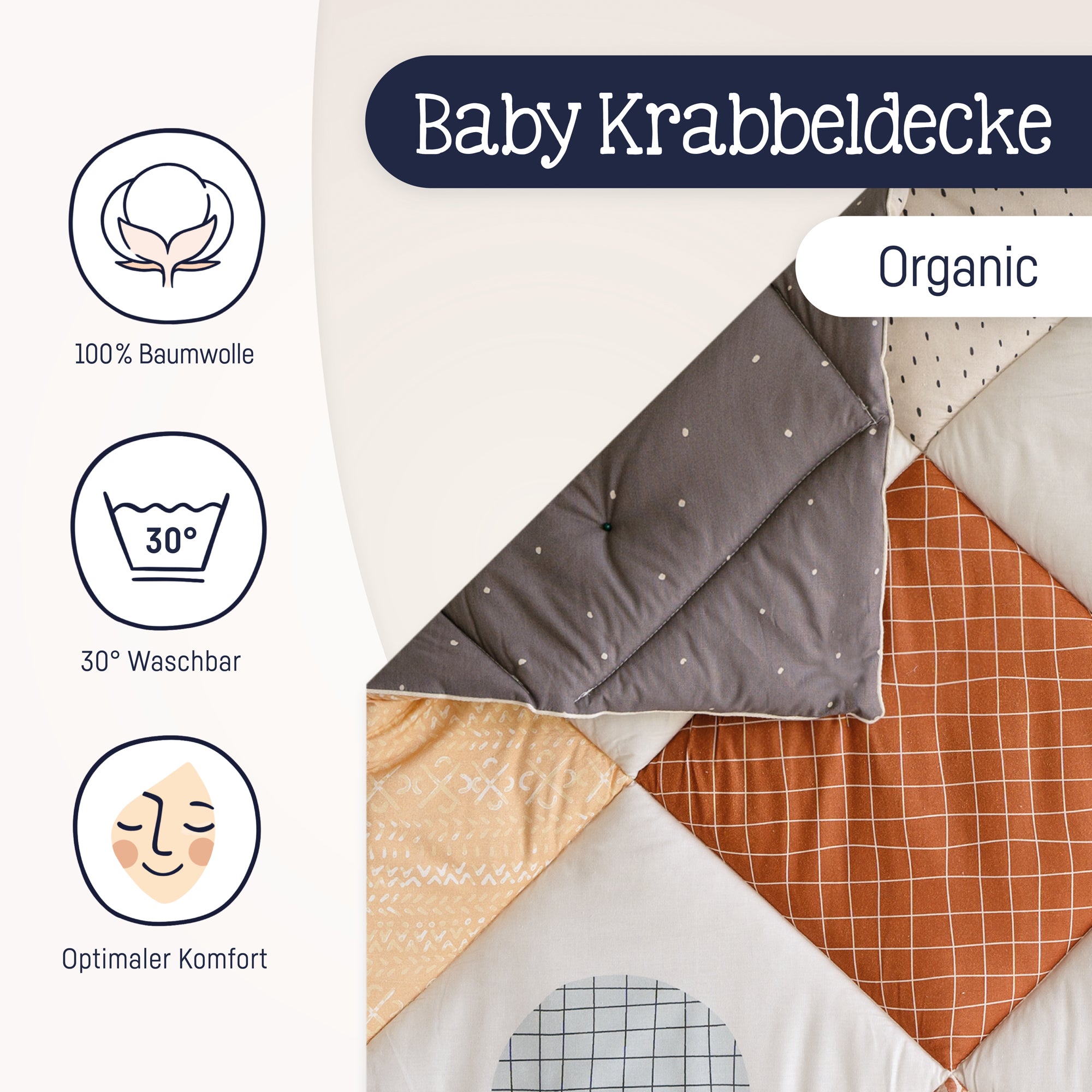 Krabbeldecke Organic, Wild Patch – Julius Co KG & Zöllner GmbH
